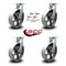 Service Caster 12 Inch Heavy Duty Semi Steel Cast Iron Caster Set with Swivel Locks, 4PK SCC-KP92S1230-SSR-BSL-4 - alternate 3